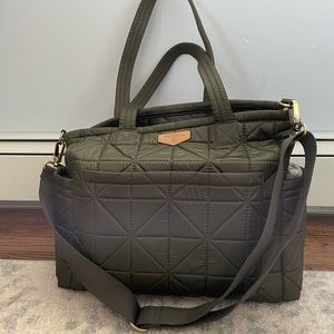 Twelve Little Carry Love Diaper Bag Tote in Olive Green